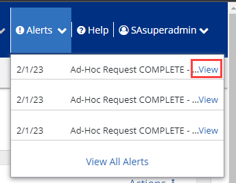 Request Details from Alerts