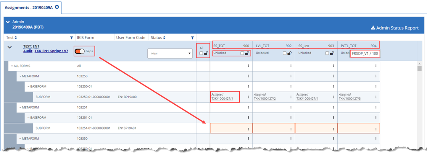 PBT Assign Conversions View