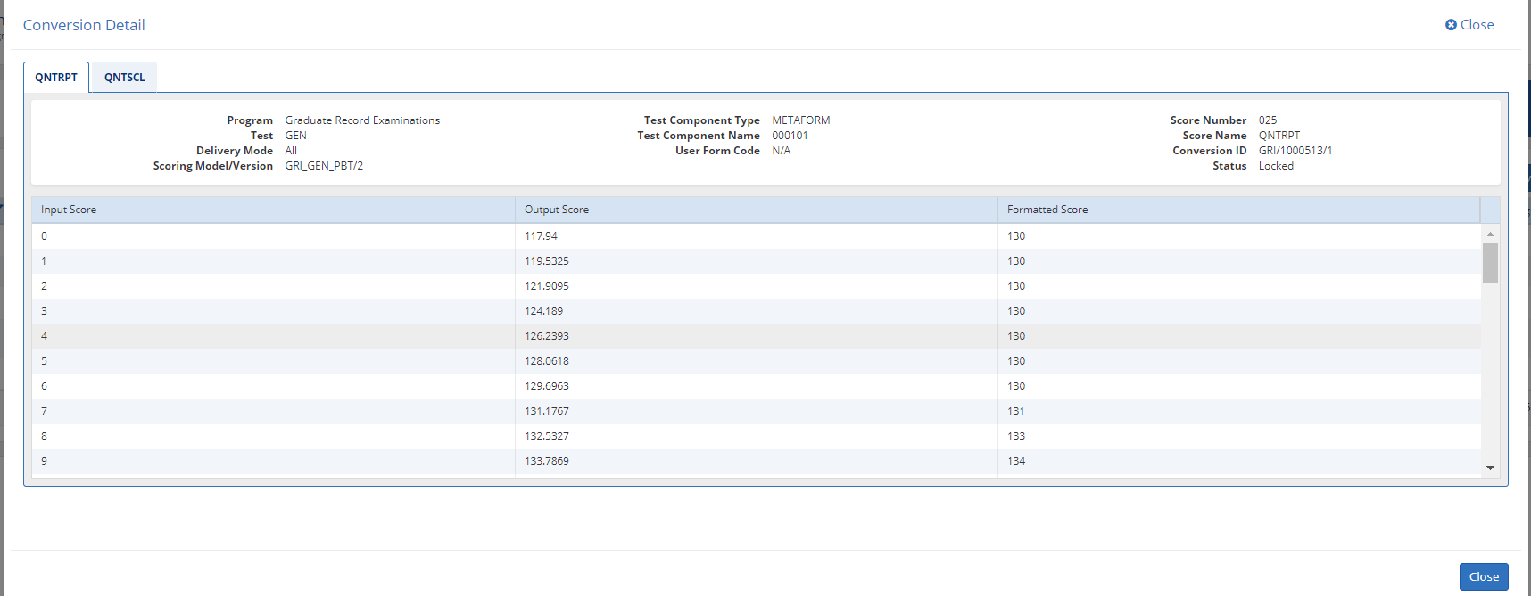 Stock Conversion Details